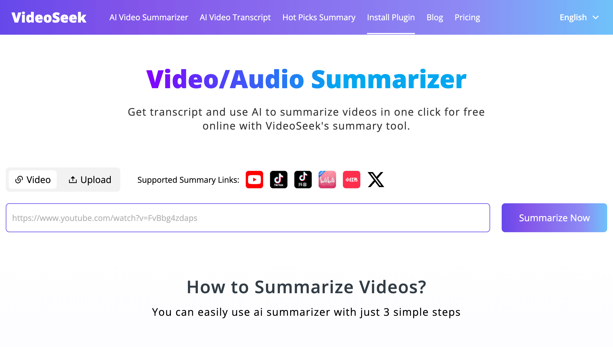 VideoSeek AI界面