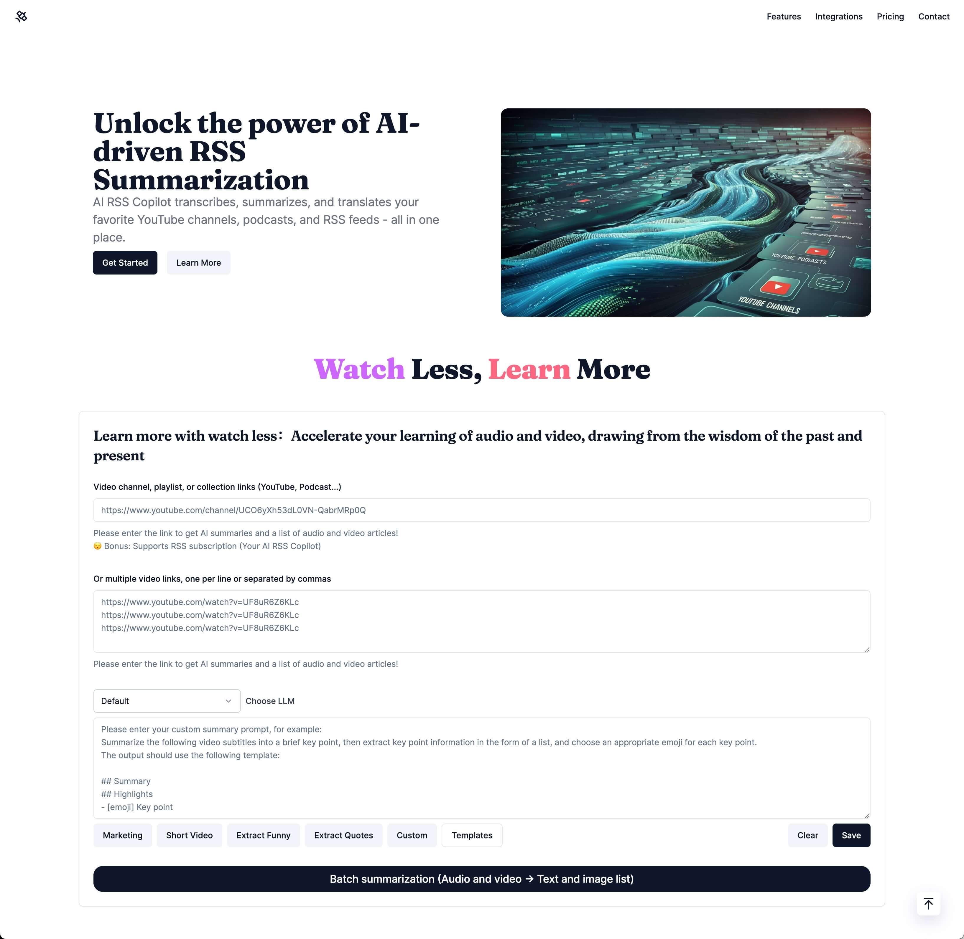 BibiGPT Homepage